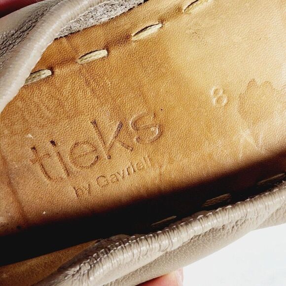 Tieks by Gavrieli Women's Size US 8 Taupe Leather Slip On Ballet Flats - Picture 12 of 12